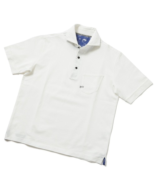 DENHAM（デンハム）の「＜DENHAM/デンハム＞別注 ポケットポロシャツ　made in japan（ポロシャツ・メンズ・ホワイト/ネイビー・01/02/03）」の9枚目の写真