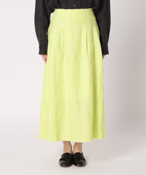 Spick & Span（スピックアンドスパン）の「リネンタックフレアースカート（スカート・レディース・チャコールグレー/ベージュ/ライトグリーン・36/38）」の17枚目の写真