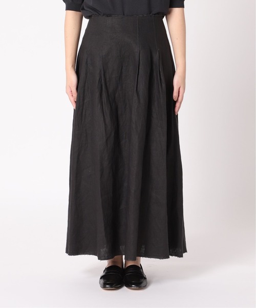 Spick & Span（スピックアンドスパン）の「リネンタックフレアースカート（スカート・レディース・チャコールグレー/ベージュ/ライトグリーン・36/38）」の20枚目の写真