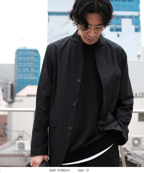 DESCENTE PAUSE（デサントポーズ）の「【デサントPAUSE】パッカブルジャケット / PACKABLE JACKET　軽量　撥水　日本製（テーラードジャケット・メンズ・ブラック・SMALL/MEDIUM/LARGE/X-LARGE）」の7枚目の写真