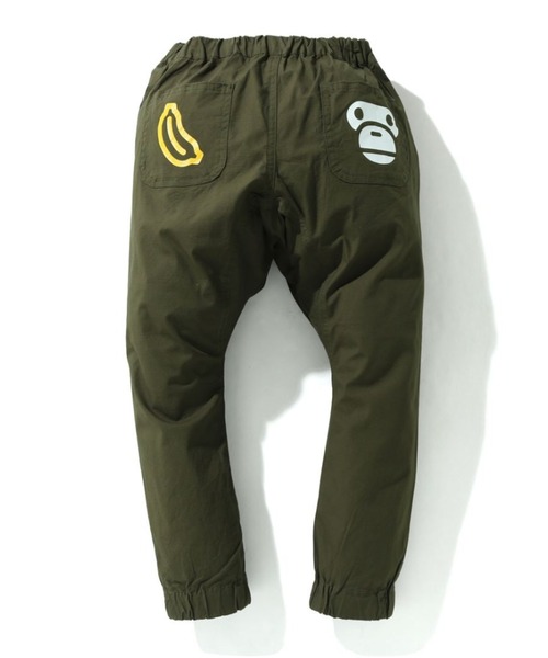 A BATHING APE(アベイシングエイプ)の「BABY MILO JOGGER PANTS K(その他パンツ・キッズ・オリーブ/ベージュ・110/140/130/120)」の4枚目の写真