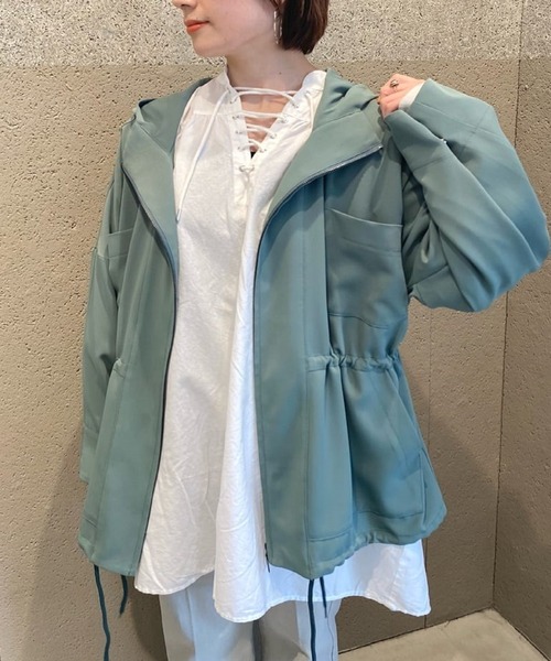 CIAOPANIC(チャオパニック)の「BIGマウンテンパーカー(マウンテンパーカー・レディース・アイボリー/ブラック/オリーブ・FREE)」の3枚目の写真