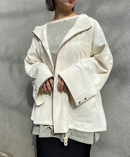 CIAOPANIC(チャオパニック)の「BIGマウンテンパーカー(マウンテンパーカー・レディース・アイボリー/ブラック/オリーブ・FREE)」の2枚目の写真