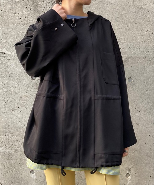 CIAOPANIC(チャオパニック)の「BIGマウンテンパーカー(マウンテンパーカー・レディース・アイボリー/ブラック/オリーブ・FREE)」の1枚目の写真