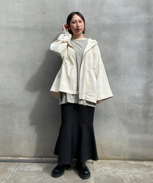 CIAOPANIC(チャオパニック)の「BIGマウンテンパーカー(マウンテンパーカー・レディース・アイボリー/ブラック/オリーブ・FREE)」の12枚目の写真