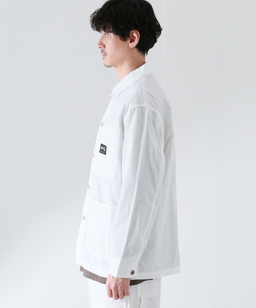 JOURNAL STANDARD relume（ジャーナルスタンダード　レリューム）の「【STANRAY / スタンレイ】別注 RIPSTOP カバーオール 2（カバーオール・メンズ・ホワイト・MEDIUM/LARGE）」の5枚目の写真