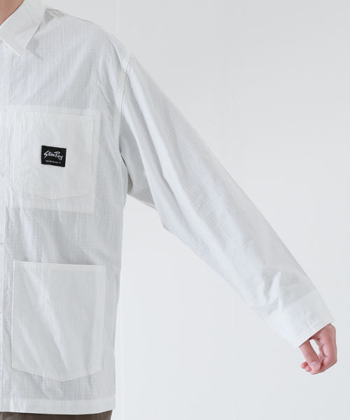 JOURNAL STANDARD relume（ジャーナルスタンダード　レリューム）の「【STANRAY / スタンレイ】別注 RIPSTOP カバーオール 2（カバーオール・メンズ・ホワイト・MEDIUM/LARGE）」の9枚目の写真