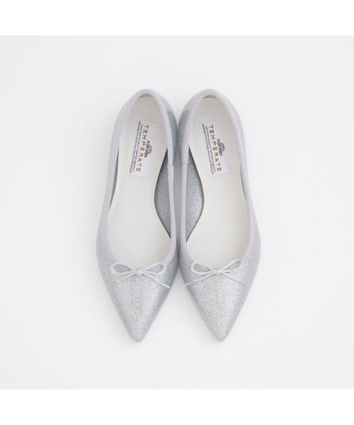 TEMPERATE(テンパレイト)の「IRMA GLITTER (TEMPERATE/テンパレイト) ポインテッドトゥ バレエシューズ(パンプス・レディース・シルバー/シャンパン/ブラック・40/38/39/36/37/41)」の7枚目の写真