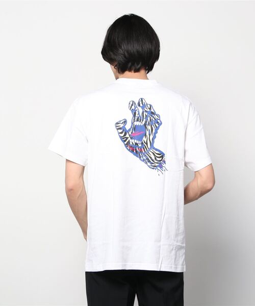 SANTA CRUZ(サンタクルーズ)の「【ムラサキスポーツ別注】SANTACRUZ/サンタクルーズ ルーズシルエット ゼブラ柄 バックプリントTシャツ 502221414(Tシャツ/カットソー・メンズ・ブラック/ホワイト・M/XL/XXL/L)」の21枚目の写真