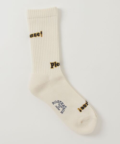 ROSTER SOX（ロスターソックス）の「ROSTER SOX／ロースターソックス/PLEASE SOX（ソックス/靴下・レディース・ホワイト/オフホワイト・FREE）」の3枚目の写真