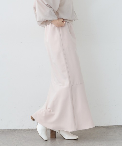 PUAL CE CIN（ピュアルセシン）の「マーメイドスカート（スカート・レディース・ブラック/グレー/ベージュ・FREE）」の3枚目の写真