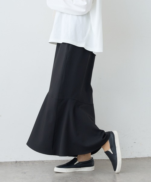 PUAL CE CIN（ピュアルセシン）の「マーメイドスカート（スカート・レディース・ブラック/グレー/ベージュ・FREE）」の9枚目の写真