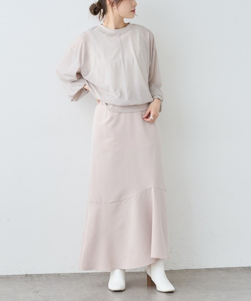 PUAL CE CIN（ピュアルセシン）の「マーメイドスカート（スカート・レディース・ブラック/グレー/ベージュ・FREE）」の14枚目の写真