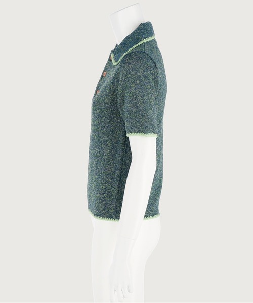 G.V.G.V.（ジーヴィージーヴィー）の「MIXED YARN POLO SHIRT 