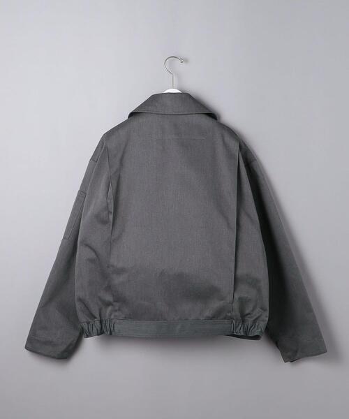 FUMITO GANRYU（フミトガンリュウ）の「＜FUMITO GANRYU（フミト ガンリュウ）＞ Dickies ダブルジャケット（ライダースジャケット・メンズ・グレー/ワインレッド/オリーブ・1/2/3）」の4枚目の写真