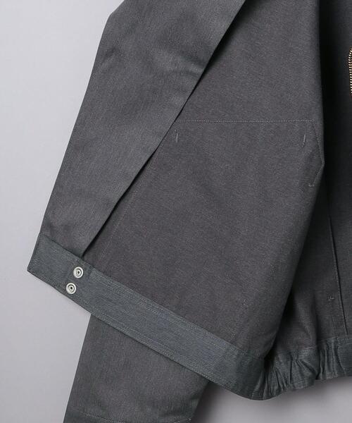 FUMITO GANRYU（フミトガンリュウ）の「＜FUMITO GANRYU（フミト ガンリュウ）＞ Dickies ダブルジャケット（ライダースジャケット・メンズ・グレー/ワインレッド/オリーブ・1/2/3）」の12枚目の写真