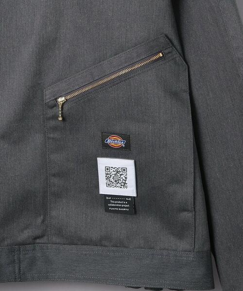 FUMITO GANRYU（フミトガンリュウ）の「＜FUMITO GANRYU（フミト ガンリュウ）＞ Dickies ダブルジャケット（ライダースジャケット・メンズ・グレー/ワインレッド/オリーブ・1/2/3）」の13枚目の写真