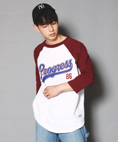 JACKROSE（ジャックローズ）の「JE-ロゴ・ラグラン-LSTEE（Tシャツ/カットソー）」 - WEAR