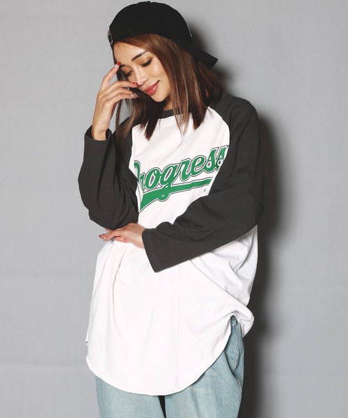 JACKROSE（ジャックローズ）の「JE-ロゴ・ラグラン-LSTEE（Tシャツ/カットソー）」 - WEAR