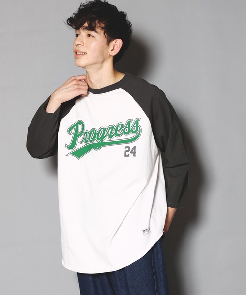 JACKROSE（ジャックローズ）の「JE-ロゴ・ラグラン-LSTEE（Tシャツ/カットソー）」 - WEAR