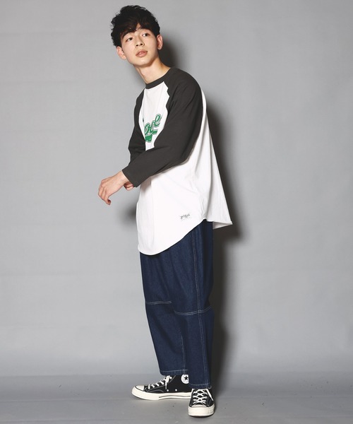 JACKROSE（ジャックローズ）の「JE-ロゴ・ラグラン-LSTEE（Tシャツ/カットソー）」 - WEAR