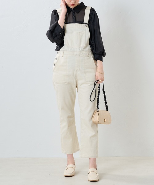 natural couture(ナチュラルクチュール)の「透け感が大人っぽい。ラメシアーボリュームスリーブシャツ(シャツ/ブラウス・レディース・オフホワイト/ブラック/グレー/オレンジ・FREE)」の18枚目の写真
