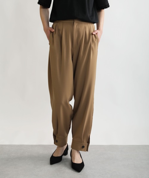 PICCIN（ピッチン）の「裾アジャスターパンツ（その他パンツ・レディース・ブラック/ブラウン・M）」の12枚目の写真