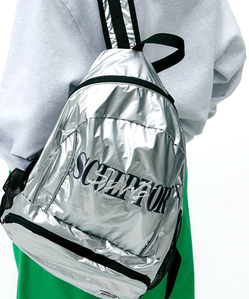 SCULPTOR(スカルプター)の「Nylon Slouch Backpack/ナイロンスラッチバックパック(バックパック/リュック・レディース・ブラック/レオパード/シルバー・FREE)」の2枚目の写真