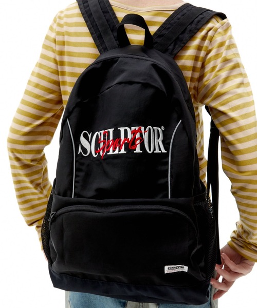 SCULPTOR(スカルプター)の「Nylon Slouch Backpack/ナイロンスラッチバックパック(バックパック/リュック・レディース・ブラック/レオパード/シルバー・FREE)」の1枚目の写真