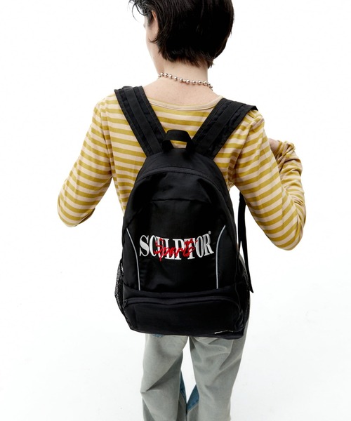 SCULPTOR(スカルプター)の「Nylon Slouch Backpack/ナイロンスラッチバックパック(バックパック/リュック・レディース・ブラック/レオパード/シルバー・FREE)」の11枚目の写真
