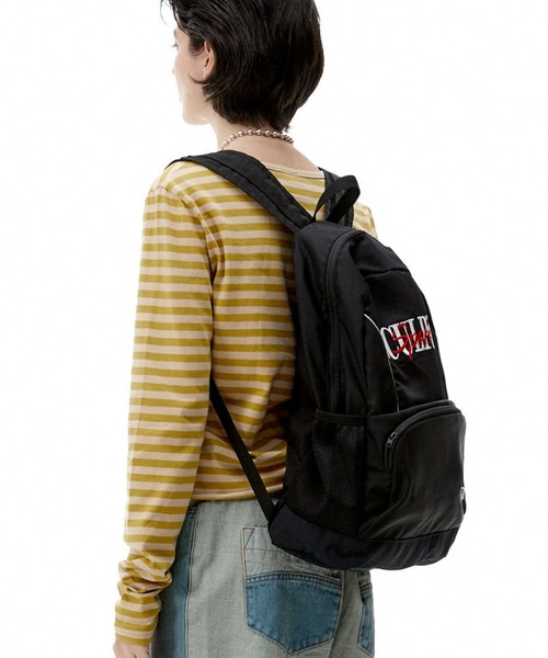 SCULPTOR(スカルプター)の「Nylon Slouch Backpack/ナイロンスラッチバックパック(バックパック/リュック・レディース・ブラック/レオパード/シルバー・FREE)」の12枚目の写真