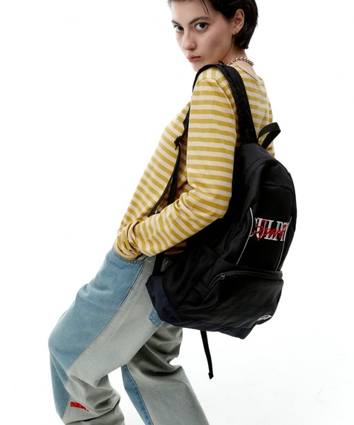 SCULPTOR(スカルプター)の「Nylon Slouch Backpack/ナイロンスラッチバックパック(バックパック/リュック・レディース・ブラック/レオパード/シルバー・FREE)」の13枚目の写真