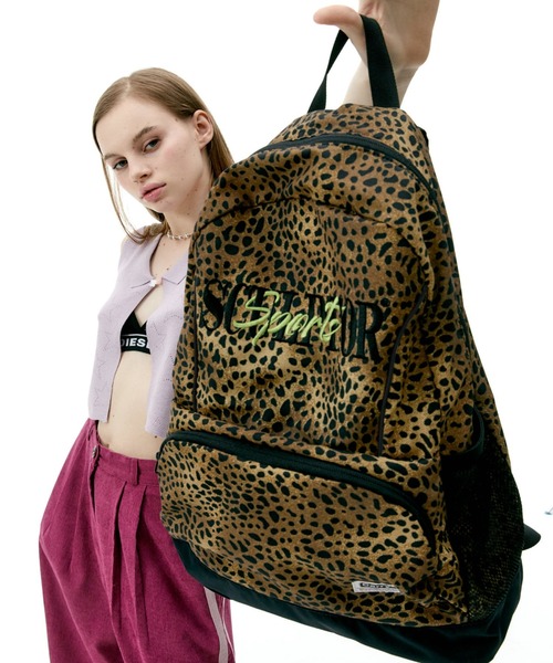 SCULPTOR(スカルプター)の「Nylon Slouch Backpack/ナイロンスラッチバックパック(バックパック/リュック・レディース・ブラック/レオパード/シルバー・FREE)」の21枚目の写真