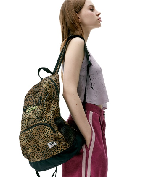 SCULPTOR(スカルプター)の「Nylon Slouch Backpack/ナイロンスラッチバックパック(バックパック/リュック・レディース・ブラック/レオパード/シルバー・FREE)」の22枚目の写真