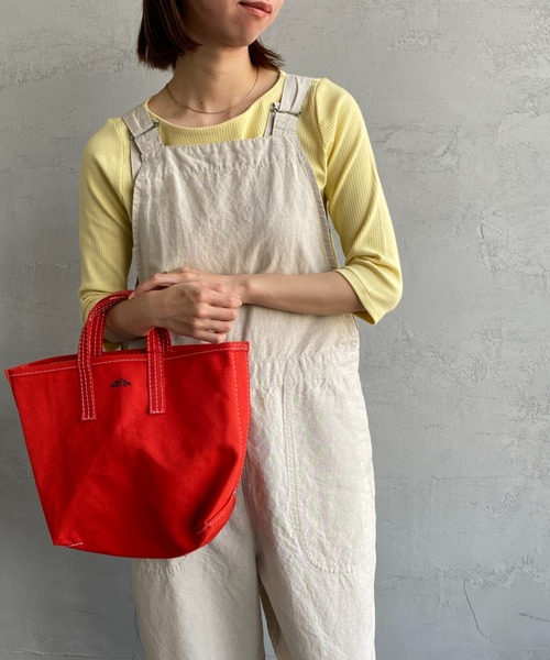 DANTON（ダントン）の「[DANTON/ダントン] コットンキャンバストートバッグ（トートバッグ・レディース・マスタード/ブラック/ピンク/ライトグレー/アイボリー・ONE SIZE）」の5枚目の写真