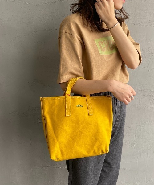 DANTON（ダントン）の「[DANTON/ダントン] コットンキャンバストートバッグ（トートバッグ・レディース・マスタード/ブラック/ピンク/ライトグレー/アイボリー・ONE SIZE）」の4枚目の写真
