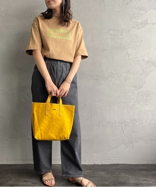 DANTON（ダントン）の「[DANTON/ダントン] コットンキャンバストートバッグ（トートバッグ・レディース・マスタード/ブラック/ピンク/ライトグレー/アイボリー・ONE SIZE）」の7枚目の写真