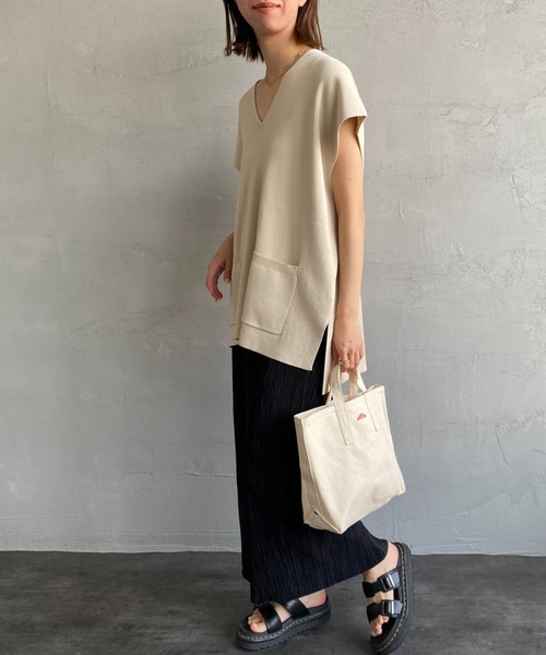 DANTON（ダントン）の「[DANTON/ダントン] コットンキャンバストートバッグ（トートバッグ・レディース・マスタード/ブラック/ピンク/ライトグレー/アイボリー・ONE SIZE）」の20枚目の写真