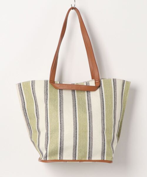 TOPKAPI（トプカピ）の「ダブル ハンドル ジャガード トート バッグ（トートバッグ・レディース・ブラック/ライム・FREE）」の4枚目の写真