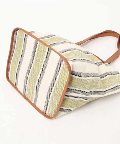 TOPKAPI（トプカピ）の「ダブル ハンドル ジャガード トート バッグ（トートバッグ・レディース・ブラック/ライム・FREE）」の6枚目の写真