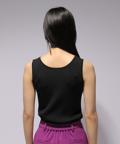 HARE（ハレ）の「2WAYニットタンクトップ(HARE)（タンクトップ・レディース・ブラック/ブルー/アイボリー・FREE）」の8枚目の写真