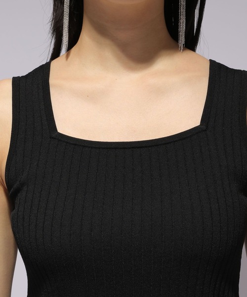 HARE（ハレ）の「2WAYニットタンクトップ(HARE)（タンクトップ・レディース・ブラック/ブルー/アイボリー・FREE）」の13枚目の写真