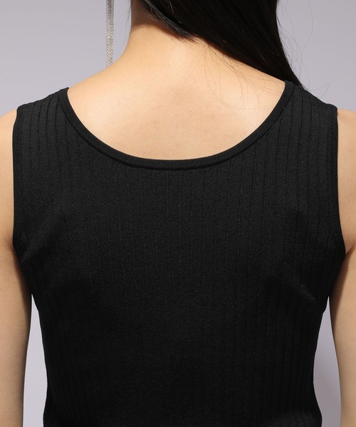 HARE（ハレ）の「2WAYニットタンクトップ(HARE)（タンクトップ・レディース・ブラック/ブルー/アイボリー・FREE）」の10枚目の写真