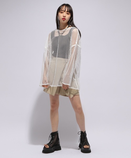 HARE（ハレ）の「2WAYニットタンクトップ(HARE)（タンクトップ・レディース・ブラック/ブルー/アイボリー・FREE）」の16枚目の写真