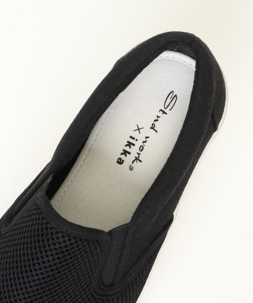 ikka(イッカ)の「メッシュスリッポン(スリッポン・メンズ・ネイビー/オフホワイト/ブラック・L/M/XL)」の11枚目の写真