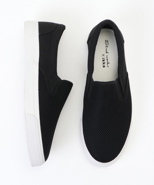 ikka(イッカ)の「メッシュスリッポン(スリッポン・メンズ・ネイビー/オフホワイト/ブラック・L/M/XL)」の10枚目の写真