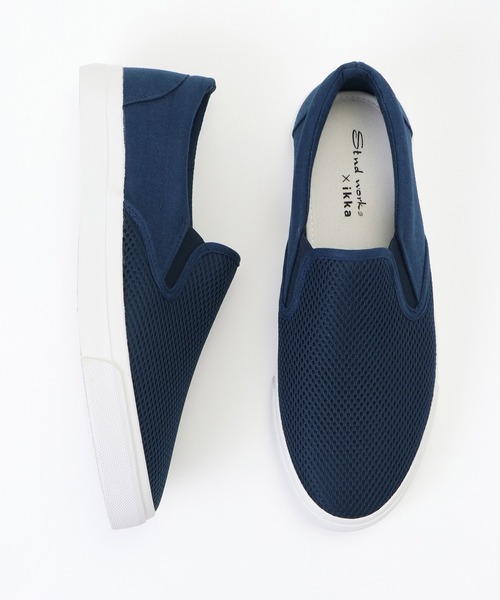 ikka(イッカ)の「メッシュスリッポン(スリッポン・メンズ・ネイビー/オフホワイト/ブラック・L/M/XL)」の15枚目の写真