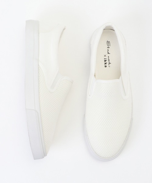 ikka(イッカ)の「メッシュスリッポン(スリッポン・メンズ・ネイビー/オフホワイト/ブラック・L/M/XL)」の13枚目の写真