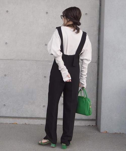 LAULEN(ローレン)の「long cuffs tops/ロングカフストップス(Tシャツ/カットソー・レディース・ホワイト/ブラック/ベージュ・FREE)」の17枚目の写真