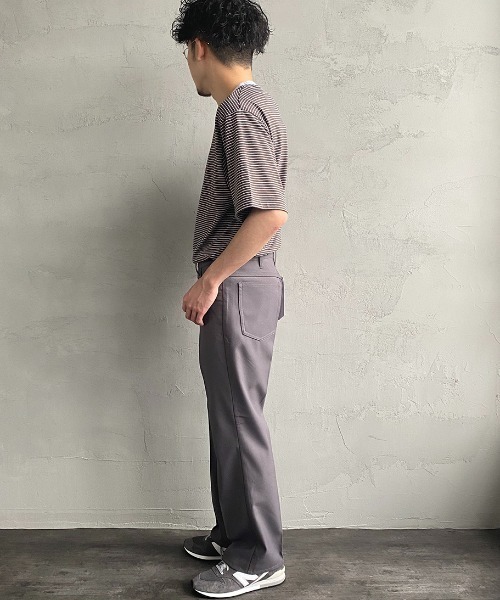 DANTON（ダントン）の「[DANTON/ダントン] コットンジャージー ワンポイントロゴクルーネックTシャツ（Tシャツ/カットソー・レディース・ホワイト/ブラック/ネイビー/ホワイト×グリーン/ホワイト×ブルー/ホワイト×ネイビー/ネイビー×ホワイト/ホワイト×ブラウン・44/40/38/42/36/34）」の13枚目の写真